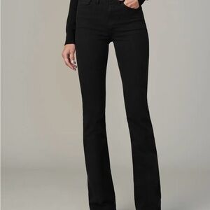 Joe's Jeans Hi Honey Button Fly Black Boot Cut Jeans